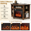 Fireplace TV Stand for TVs up to 50 Inches Electric Fireplace Insert LED Lights