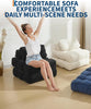 Folding Sofa Bed Sleeper Chair Convertible Single Lounger Chair with Pillow