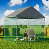 Heavy Duty Metal Chicken Run Coop Cage Walk In Kennel Netting Fence Feeding Pen