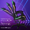 Gaming Chair with RGB LED illuminat Ergonomic Computer Chair Swivel Office Bozzz
