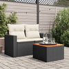 Garden Table with Glass Top Outdoor Dining Table Patio Coffee Table