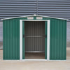 8x 8ft Shed Galvanized Metal Storage Garden Shed Bike Unit Tools Bicycle Store