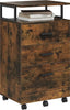 Mobile File Cabinet 3 Drawers Rolling Filing Cabinets Wood or Home & Office