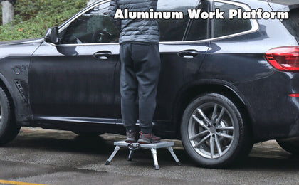 Aluminium Foldable Lightweight Platform Step Stool Working Ladder Tool