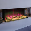50in Electric Fireplace Panoramic Media Wood 12 Flame Standing Insert LED Stove