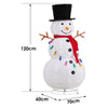 4ft 100LED 20 Lanterns Cashmere Fabric Retractable Snowman Garden Snowman Decora
