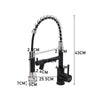 Modern Mono Kitchen Sink Mixer Taps 360° Pull Out Spray Spout Single Lever 3 Way
