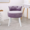 Purple Velvet Makeup Chair Seater Vanity Bedroom Dressing Table Stool Piano Seat