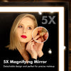 Hollywood Large Makeup Mirror Vanity Mirror Dimmable LED 3 Color Light 58*46cm