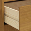 Lechnical Highboard with Glass Door FLAM 92x40x122.5 Solid Wood K7D0