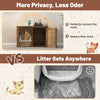 Cat Litter Box Enclosure Pet House End Table with Entrance Hole