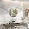 LED Bathroom Mirror Dimmable Defog Makeup Mirror with Backlit Clear Glass Frame