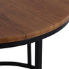 Set of 3 Round Nesting Coffee Table Accent Stacking Side Tables Space-saving