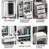Dressing Table With Drawers Mirror Stool Set Makeup Desk Vanity Table Fytvldrlkj