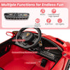 Licensed Lamborghini 4WD Kids Ride-on Toy with LED Lights-Red