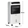 80W 4-in-1 Air Cooler Humidifier Purifier w/ Remote Timer LED 12L Tank Ionizer