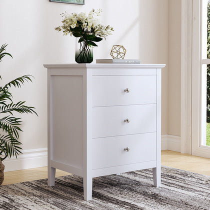 3 Drawer Bedside Table Cabinet Chest of Drawers Nightstand Bedroom Lamp Tables