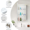 Bathroom Cabinet Wall Mounted Mirror Door Storage Cosmetic Make-up Magnifier