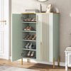 Shoe Cabinet with Doors, 6-Tier Wooden Shoe Storage Cabinet for Entryway, Closet