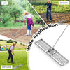 117 cm x 25 cm Heavy Duty Level Lawn Tool Lawn Leveling Rake-Silver