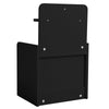 Side Storage Cabinet Bedside Table Bedroom Nightstand with Extra Shelf & Drawer