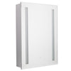 LED Bathroom Mirror Cabinet Touch Sensor Demister With 2 Storage Shelves 3 Sizes