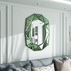 Large Edged Wall Mirror Wide Beveled Statement Accent Vanity Mirror HD Art Decor