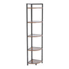 Corner Shelf 5 Tier Industrial Bookcase Storage Bookshelf Flower Plant Stand