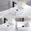 Bathroom Cloakroom Vanity Ceramic Wash Basin Sink Countertop / Wall Mount Modern