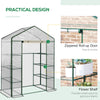 Garden Greenhouse Walk in Grow Herb Plant Transparent Metal