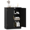 GAINOOM Bathroom Black Floor Storage Cabinet 80cm Cupboard Buffet Cabinet