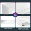 160cm White High Gloss TV Stand Cabinet Unit with RGB LED 2 Storage Doors