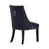 Velvet Pull Door Knocker Studded Dining Kitchen Accent Chairs Luxury Windsor