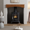 Black Logs Fire 5000W Heater Flame Effect Free Standing Fireplace Stove Home