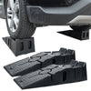 2Pcs 5Ton Car Ramps Heavy Duty Black Low Clearance Vehicle Van Scooter Lift Ramp