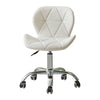 Cushioned Computer Desk Office Chair Chrome Legs Lift Swivel Adjustable Height