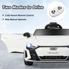 12V Electric Kids Ride On Car Licensed Audi Toy Vehicle Remote Control White