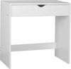 White Wooden Dressing Table Makeup Vanity Computer Desk Room Furniture 1 Drawer