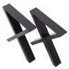 Set of 2 Industrial Table Parts Black Metal Table Legs Office Bench Worktop Desk