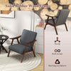 Upholstered Lounge Chair Leisure Chair Modern Accent Chair Fabric w/Cushions