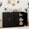 GAINOOM Bathroom Black Floor Storage Cabinet 80cm Cupboard Buffet Cabinet