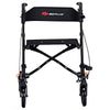 Folding Rollator Walker Aluminium Walking Mobility Aid Lightweight With 4 Wheels
