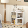 Modern Style Display Shelf 2-Cube Bookcase Set-White