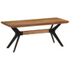 Dining Bench Seat Chair Seating Solid Wood Acacia and Steel
