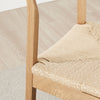 Bonnie Oak and Veneer Wooden Scandi Dining Chair with Rope Seat Set of 2 Klismos