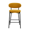 Dusk Mia Mustard Matte Velvet Set of 2 Barstools RRP