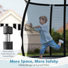 8FT Trampoline Outdoor Backyard Trampoline for Kids & Adults-Black
