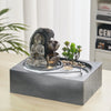 Tabletop Fountain Indoor Rockery Desktop Mountain Waterfall Ornament w/LED Decor