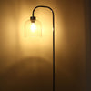Modern Tall LED Floor Lamp Reading Standing Lamp with Glass Lampshade Lamp