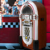 Jukebox Retro Vintage CD Player Machine 1950s Bluetooth LED Lights Free Standing